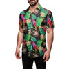 Army Black Knights NCAA Mens Floral Button Up Shirt