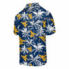 West Virginia Mountaineers NCAA Mens Black Floral Button Up Shirt
