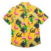 California Golden Bears NCAA Mens Floral Button Up Shirt