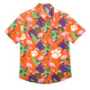 Clemson Tigers NCAA Mens Floral Button Up Shirt