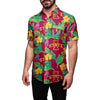 Iowa State Cyclones NCAA Mens Floral Button Up Shirt