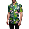 Michigan State Spartans NCAA Mens Floral Button Up Shirt