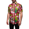 Oklahoma Sooners NCAA Mens Floral Button Up Shirt