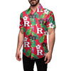 Rutgers Scarlet Knights NCAA Mens Floral Button Up Shirt