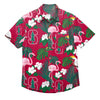 Stanford Cardinal NCAA Mens Floral Button Up Shirt