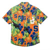 Syracuse Orange NCAA Mens Floral Button Up Shirt