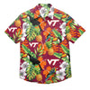 Virginia Tech Hokies NCAA Mens Floral Button Up Shirt
