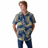 Navy Midshipmen NCAA Mens Hawaiian Button Up Shirt