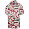 Wisconsin Badgers NCAA Mens Thematic Stadium Print Button Up Shirt