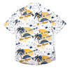 West Virginia Mountaineers NCAA Mens Winter Tropical Button Up Shirt