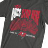Tampa Bay Buccaneers NFL Bucs Stop Here T-Shirt