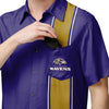 Baltimore Ravens NFL Mens Bowling Stripe Button Up Shirt