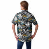 Jacksonville Jaguars NFL Mens Black Floral Button Up Shirt