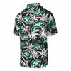 New York Jets NFL Mens Black Floral Button Up Shirt