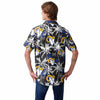 Los Angeles Rams NFL Mens Black Floral Button Up Shirt