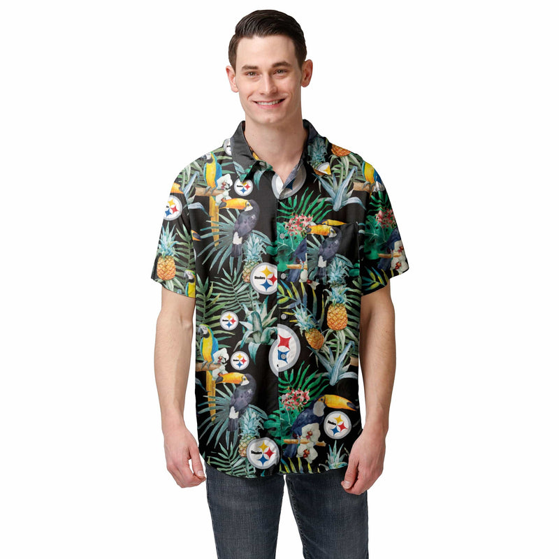 steelers button down shirt