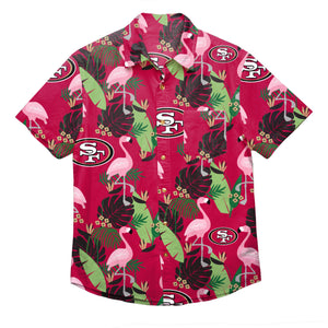 Nfl San Francisco 49ers Hawaiian Shirt Mystery Skull And Flower