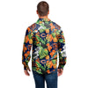 Chicago Bears NFL Mens Long Sleeve Floral Button Up Shirt