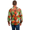 Cleveland Browns NFL Mens Long Sleeve Floral Button Up Shirt