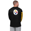 Pittsburgh Steelers NFL Mens Rash Guard Long Sleeve Swim Shirt