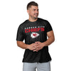 Kansas City Chiefs NFL Mens Rash Guard Short Sleeve Swim Shirt