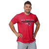 New England Patriots NFL Mens Rash Guard Short Sleeve Swim Shirt