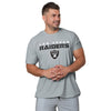 Las Vegas Raiders NFL Mens Rash Guard Short Sleeve Swim Shirt