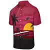 Arizona Cardinals NFL Mens Tropical Sunset Button Up Shirt