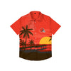 Cleveland Browns NFL Mens Tropical Sunset Button Up Shirt