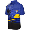 Los Angeles Rams NFL Mens Tropical Sunset Button Up Shirt