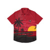 Tampa Bay Buccaneers NFL Mens Tropical Sunset Button Up Shirt