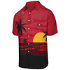 Tampa Bay Buccaneers NFL Mens Tropical Sunset Button Up Shirt