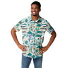 Miami Dolphins NFL Mens Thematic Stadium Print Button Up Shirt