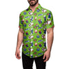 Seattle Seahawks NFL Mens Christmas Explosion Button Up Shirt