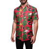 Calgary Flames NHL Mens Floral Button Up Shirt