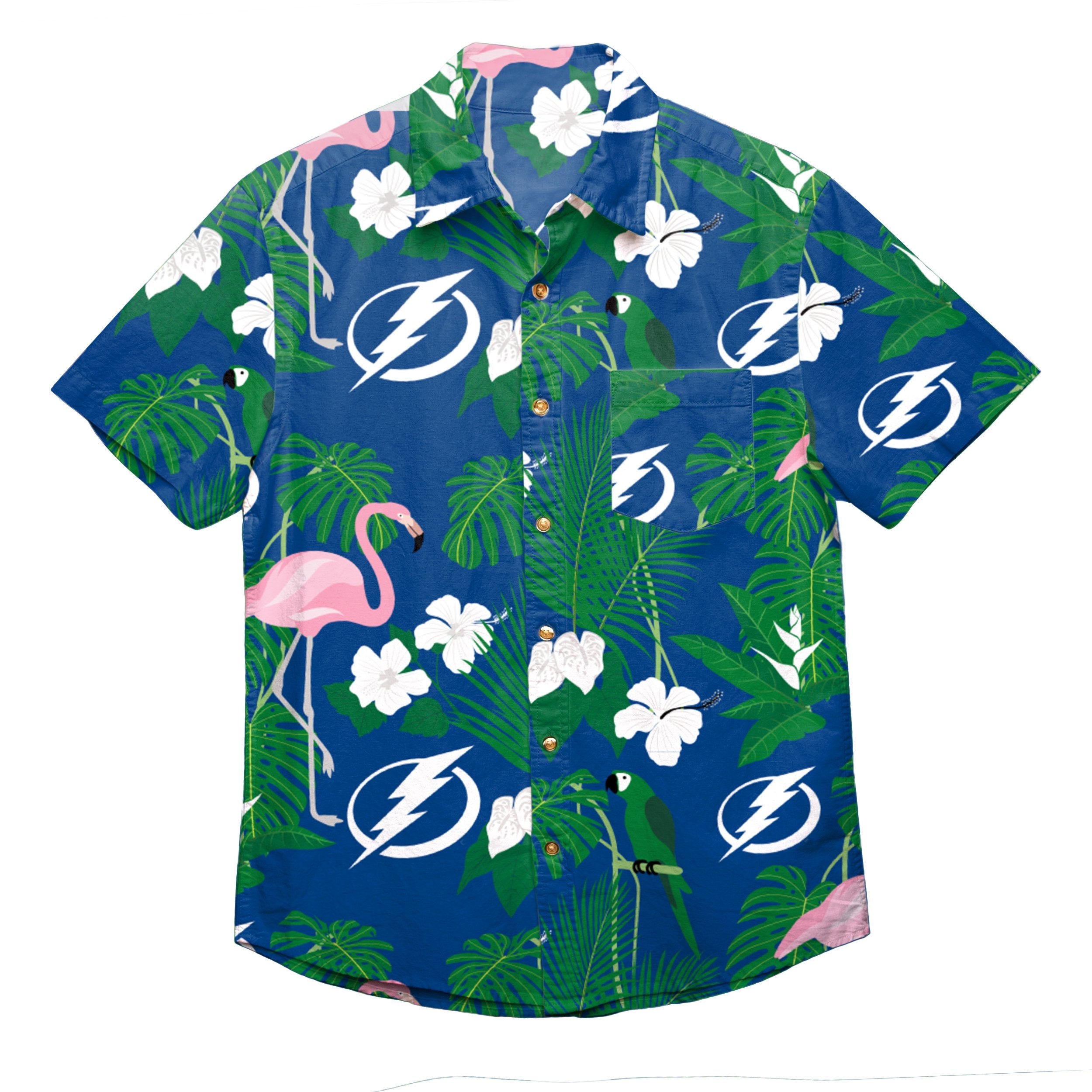 Tampa Bay Lightning NHL Flower Hawaiian Shirt Impressive Gift For