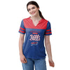 Buffalo Bills NFL Womens Team Stripe Property Of V-Neck T-Shirt