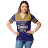 Baltimore Ravens NFL Womens Team Stripe Property Of V-Neck T-Shirt