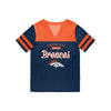 Denver Broncos NFL Womens Team Stripe Property Of V-Neck T-Shirt