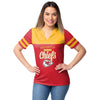 Kansas City Chiefs NFL Womens Team Stripe Property Of V Neck T Shirt