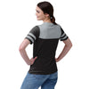 Las Vegas Raiders NFL Womens Team Stripe Property Of V-Neck T-Shirt
