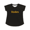 Pittsburgh Steelers NFL Womens Wordmark Black Tunic Top