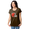 Cleveland Browns NFL Womens Big Logo Tunic Top
