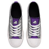 TCU Horned Frogs NCAA Womens Glitter Low Top Canvas Shoes
