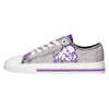 TCU Horned Frogs NCAA Womens Glitter Low Top Canvas Shoes