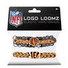 Cincinnati Bengals Team Logo Loomz Premade Wristband - 2 Pack