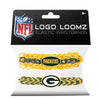 Green Bay Packers Team Logo Loomz Premade Wristband - 2 Pack