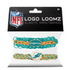 Miami Dolphins Team Logo Loomz Premade Wristband - 2 Pack