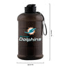Miami Dolphins NFL Large Team Color Clear Sports Bottle
