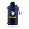 Los Angeles Rams NFL Large Team Color Clear Sports Bottle